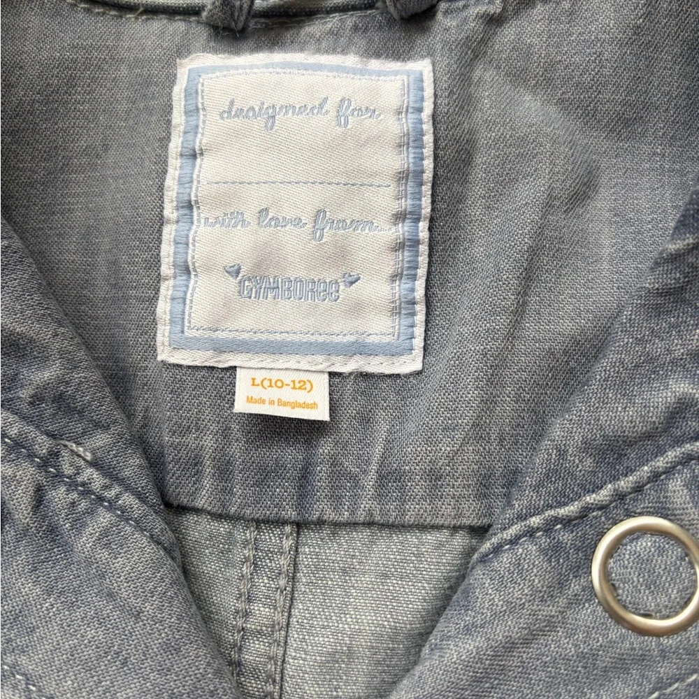 Gymboree light blue Girls Jean Jacket size 10-12